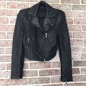 SALE Bebe black leather jacket